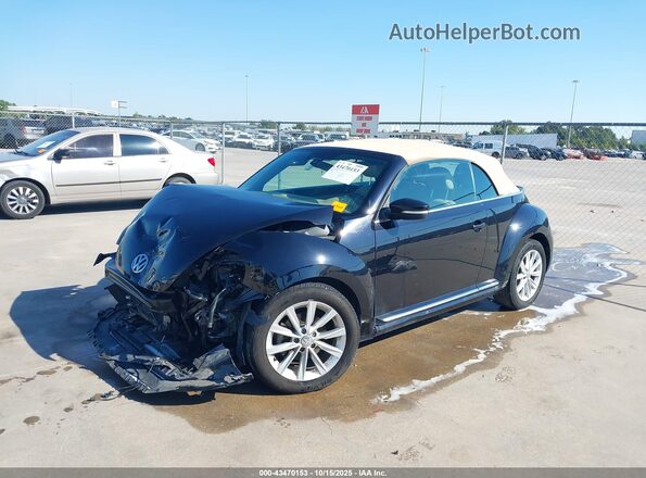 3VW5DAAT9KM512684 2019 VOLKSWAGEN BEETLE Black Առջևի ձախ երեք քառորդ տեսարան