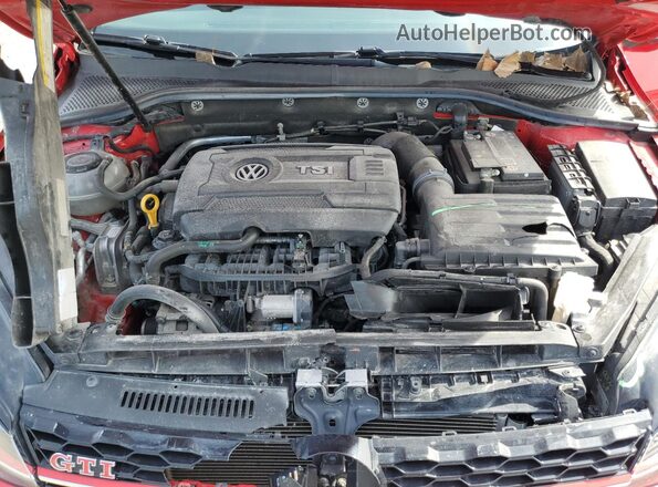 3VW5T7AU0MM009837 2021 VOLKSWAGEN GTI Red Սալոնի հետևի տեսք