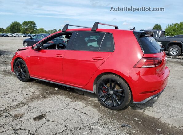 3VW5T7AU0MM009837 2021 VOLKSWAGEN GTI Red Հետևի ձախ
