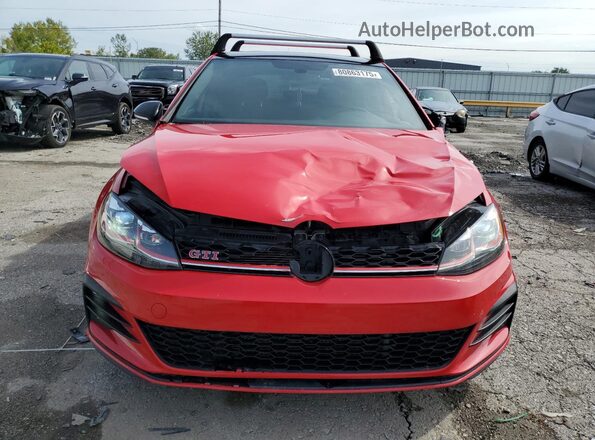 3VW5T7AU0MM009837 2021 VOLKSWAGEN GTI Red Դիմացի տեսք
