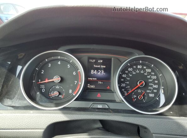 3VW5T7AU0MM009837 2021 VOLKSWAGEN GTI Red Սարքավորումների վահանակի տեսք