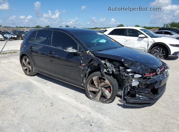 3VW6T7AU7MM009953 2021 VOLKSWAGEN GTI Black Delantero derecho
