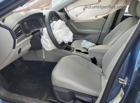 3VWC57BU1LM080169 2020 VOLKSWAGEN JETTA Синий Вид салона спереди