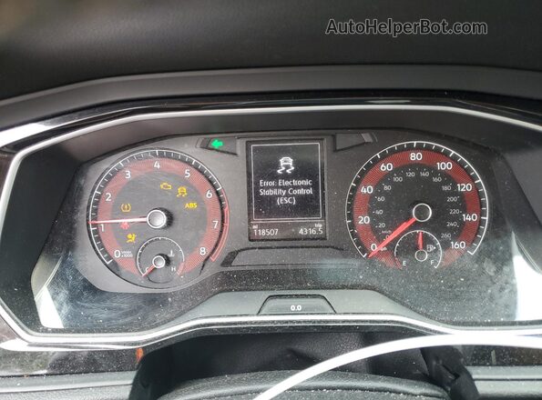 3VWC57BU3MM007273 2021 VOLKSWAGEN JETTA Gray Вид щитка приладів