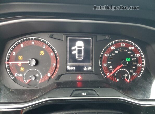 3VWC57BU7LM079642 2020 VOLKSWAGEN JETTA White Widok zestawu wskaźników