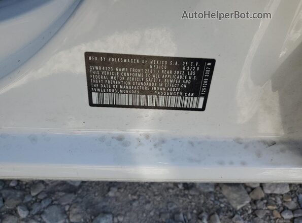 3VWEB7BU3LM054089 2020 VOLKSWAGEN JETTA White Engine compartment view