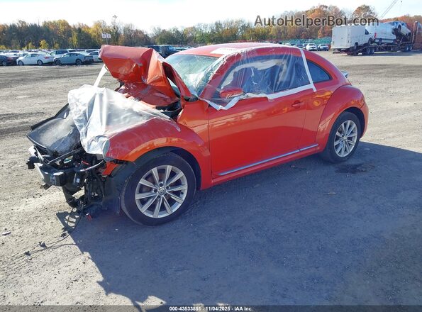 3VWFD7AT7JM706409 2018 VOLKSWAGEN BEETLE Orange Przód lewy