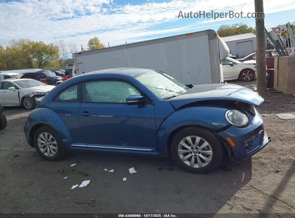 3VWFD7ATXKM719379 2019 VOLKSWAGEN BEETLE Blue Вид задньої частини салону