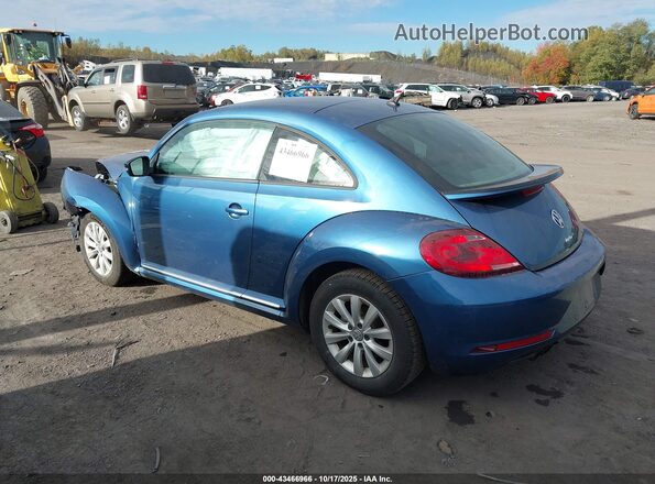 3VWFD7ATXKM719379 2019 VOLKSWAGEN BEETLE Blue Задня ліва чверть