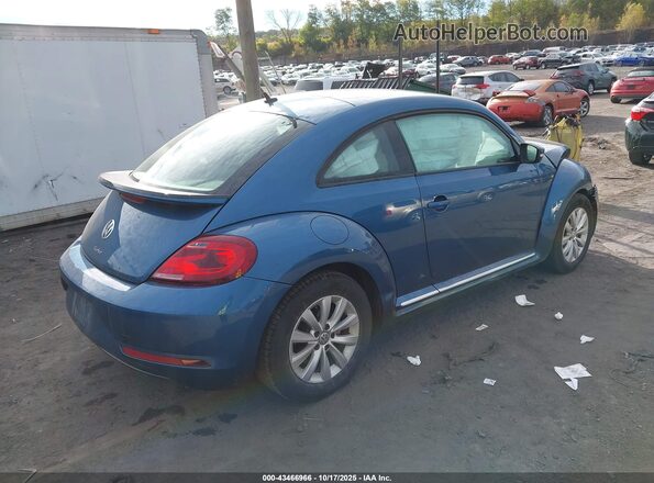 3VWFD7ATXKM719379 2019 VOLKSWAGEN BEETLE Blue Задня права чверть