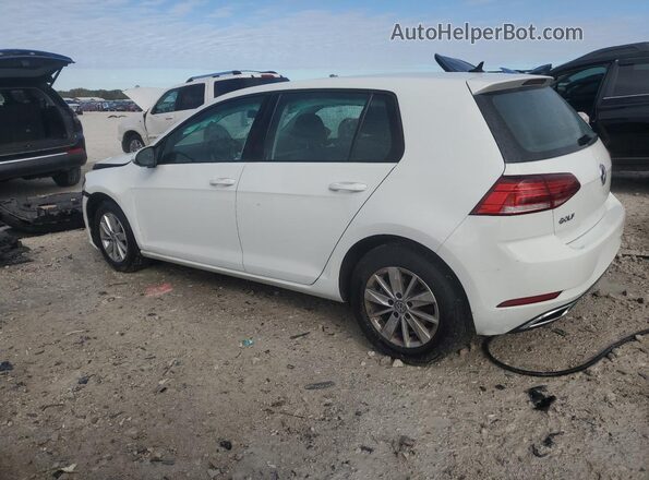 3VWG57AU9KM013028 2019 VOLKSWAGEN GOLF White Задня ліва чверть