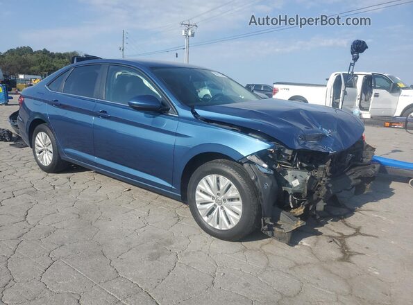3VWN57BUXLM028144 2020 VOLKSWAGEN JETTA Blue Przód prawy