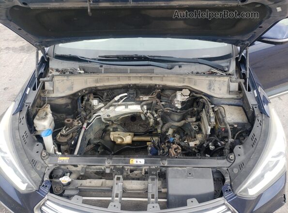 KM8SR4HF4HU256687 2017 HYUNDAI SANTA FE Blue 
