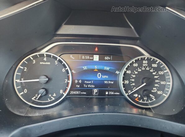 5N1AZ2CJ5LN176460 2020 NISSAN MURANO White უკანა სავარძლების ხედი