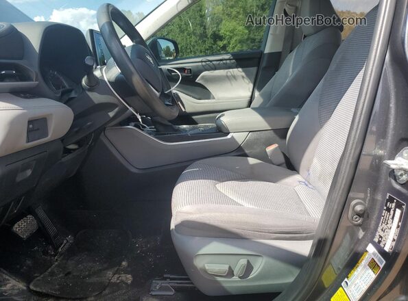 5TDCZRAH0LS006085 2020 TOYOTA HIGHLANDER Gray წინა სალონის ხედი