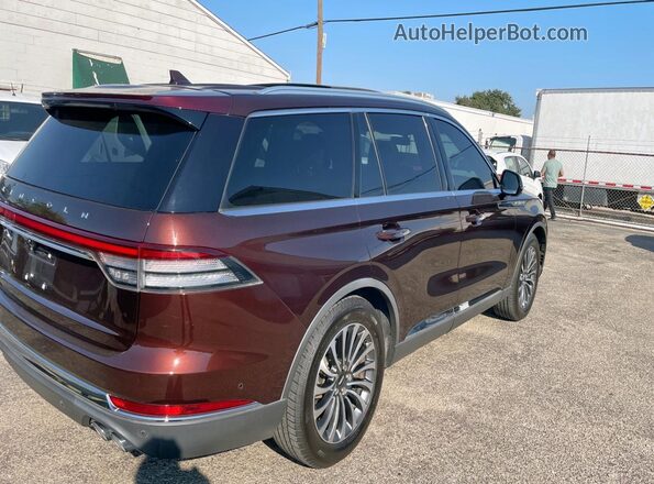 5LM5J7WC4LGL18575 2020 LINCOLN AVIATOR Burgundy Դիմացի տեսք
