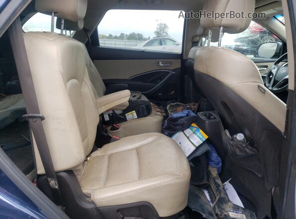 KM8SR4HF4HU256687 2017 HYUNDAI SANTA FE Blue 