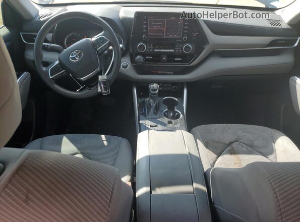5TDCZRAH0LS006085 2020 TOYOTA HIGHLANDER Gray წინა პანელის ხედი