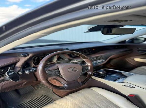 JTHD51GF2L5007508 2020 LEXUS LS Gray Հետևի նստատեղերի տեսք