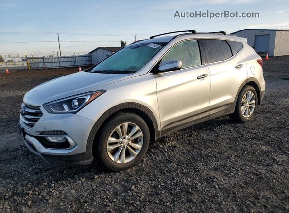 5XYZUDLA1JG563156 2018 HYUNDAI SANTA FE Silver 