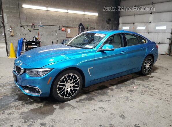 WBA4J3C57JBG96076 2018 BMW 4 SERIES Blue Trasero izquierdo