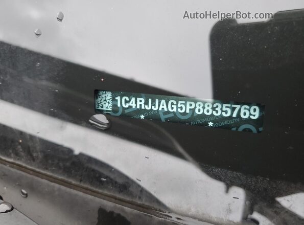 1C4RJJAG5P8835769 2023 JEEP GRAND CHER Серебряный Панорамный вид салона 360°
