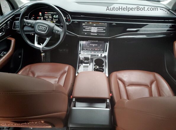 WA1LXAF77MD013937 2021 AUDI Q7 Black Vista del cuadro de instrumentos