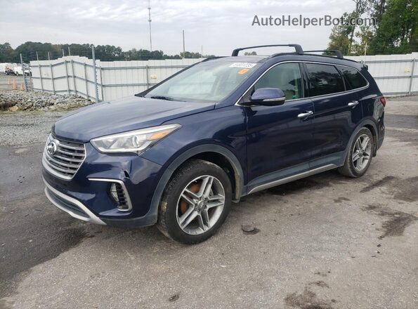 KM8SR4HF4HU256687 2017 HYUNDAI SANTA FE Blue 