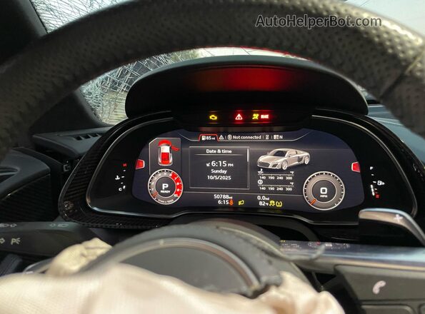 WUAKBAFX0L7900411 2020 AUDI R8 Gray Widok zestawu wskaźników