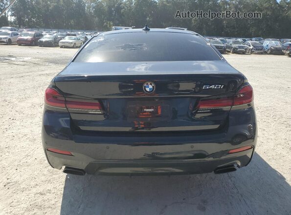 WBA53BJ04NWX46363 2022 BMW 5 SERIES Синий Вид салона спереди