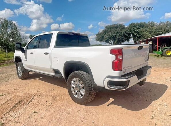 1GC4YREY0LF130469 2020 CHEVROLET SILVERADO Белый Передняя правая четверть