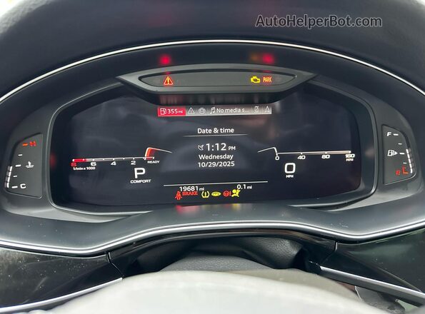WA1ACBF78SD003214 2025 AUDI Q7 Black Instrument cluster view