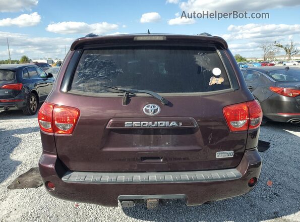 5TDZY5G10HS067671 2017 TOYOTA SEQUOIA Burgundy Widok wnętrza z przodu