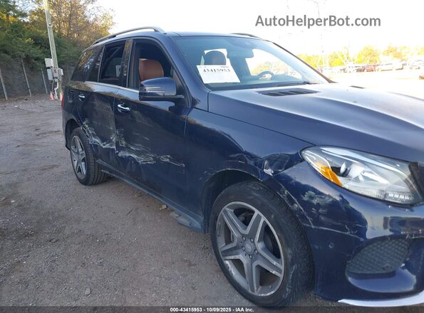 4JGDA5GBXHA856863 2017 MERCEDES-BENZ GLE 400 Blue Widok z przodu