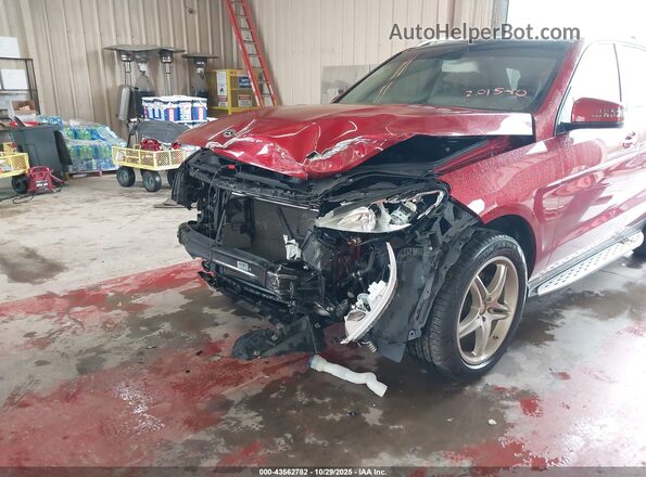 4JGDA5HB1JB201540 2018 MERCEDES-BENZ GLE 350 Red Вид спереду