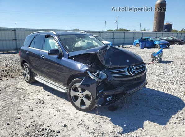 4JGDA5HB6GA622572 2016 MERCEDES-BENZ GLE Blue Delantero derecho