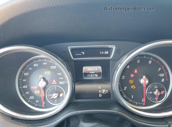 4JGDA5HB6GA622572 2016 MERCEDES-BENZ GLE Blue Vista del cuadro de instrumentos