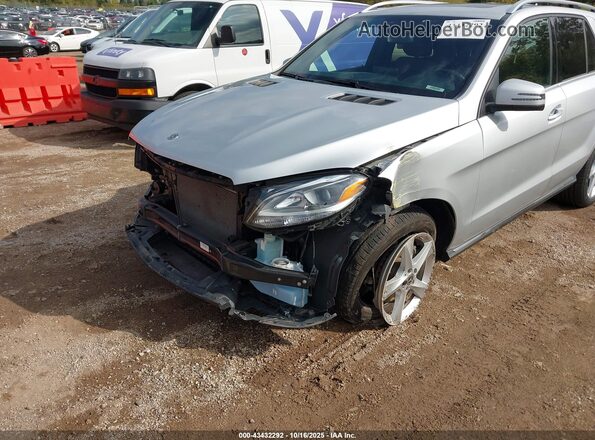 4JGDA5HB8HA989619 2017 MERCEDES-BENZ GLE 350 Серебряный Вид спереди