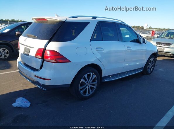 4JGDA5JBXJB085765 2018 MERCEDES-BENZ GLE 350 White Задня права чверть