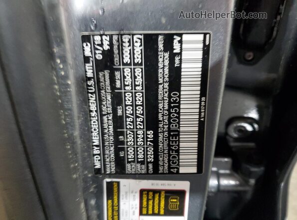 4JGDF6EE1JB095130 2018 MERCEDES-BENZ GLS Gray 