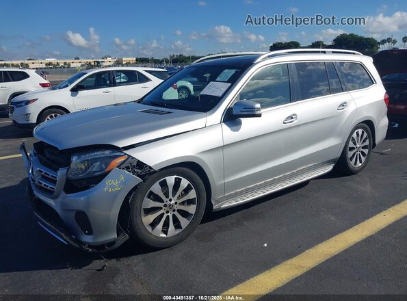 4JGDF6EE2KB234165 2019 MERCEDES-BENZ GLS 450 Silver Przód lewy
