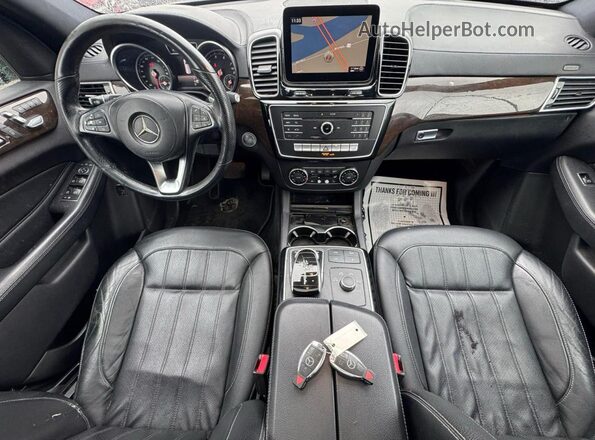 4JGDF6EE4HA858306 2017 MERCEDES-BENZ GLS Black Вид щитка приладів