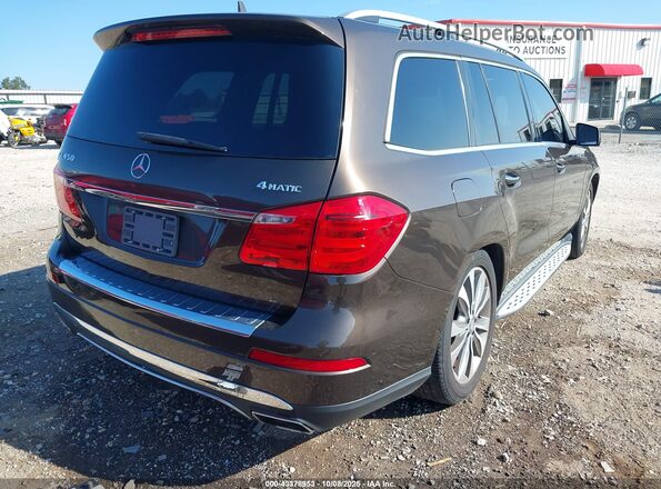 4JGDF6EE6GA645520 2016 MERCEDES-BENZ GL 450 Brown Rear right