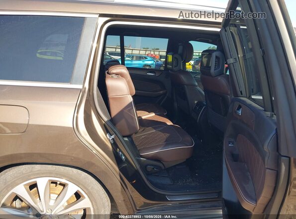 4JGDF6EE6GA645520 2016 MERCEDES-BENZ GL 450 Brown VIN sticker view