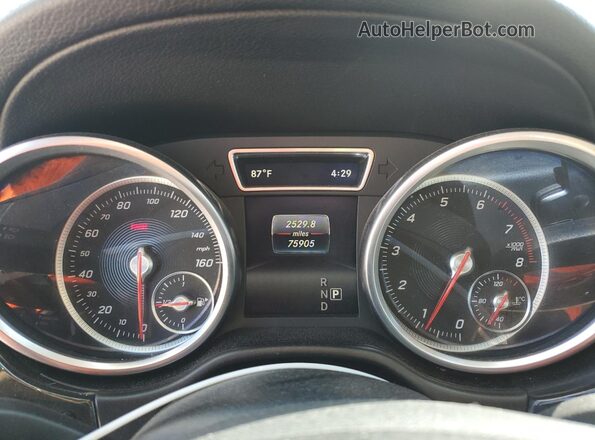 4JGDF6EEXHA810695 2017 MERCEDES-BENZ GLS Blue Widok zestawu wskaźników