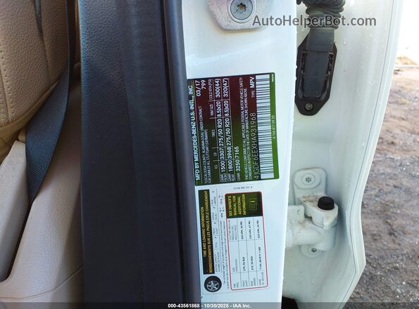 4JGDF6EEXHA931968 2017 MERCEDES-BENZ GLS 450 White Widok komory silnika