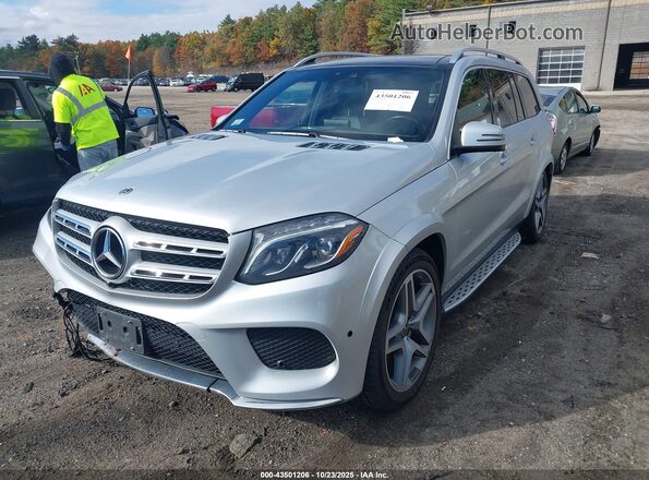 4JGDF7DE2KB186805 2019 MERCEDES-BENZ GLS 550 Silver Front left