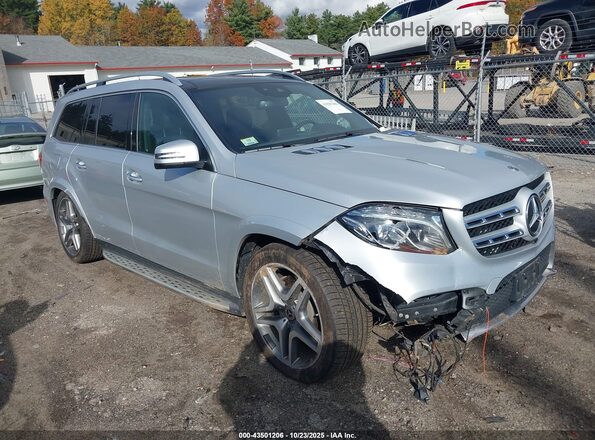 4JGDF7DE2KB186805 2019 MERCEDES-BENZ GLS 550 Silver Rear interior view