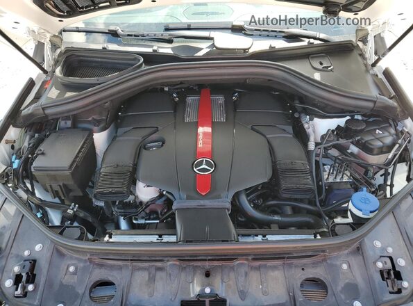 4JGED6EB5KA154428 2019 MERCEDES-BENZ GLE White Vista del compartimento del motor