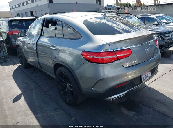 4JGED6EB8GA025400 2016 MERCEDES-BENZ GLE 450 AMG COUPE Silver Задня ліва чверть